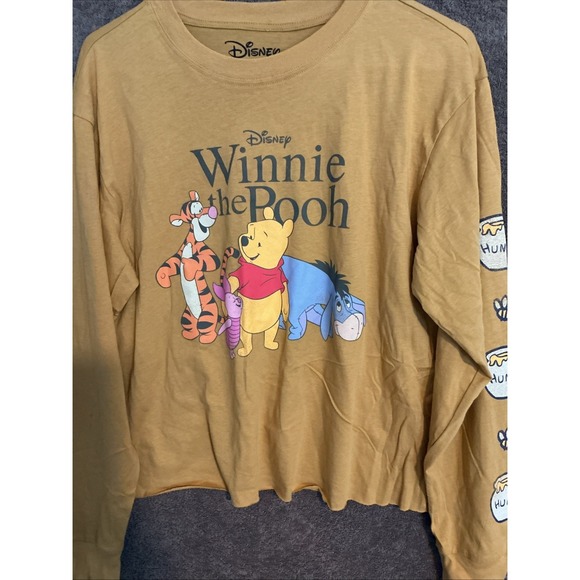 Disney's Winnie The Pooh Juniors' Graphic Skimmer Long Sleeve Tee Medium NWT - Picture 5 of 7